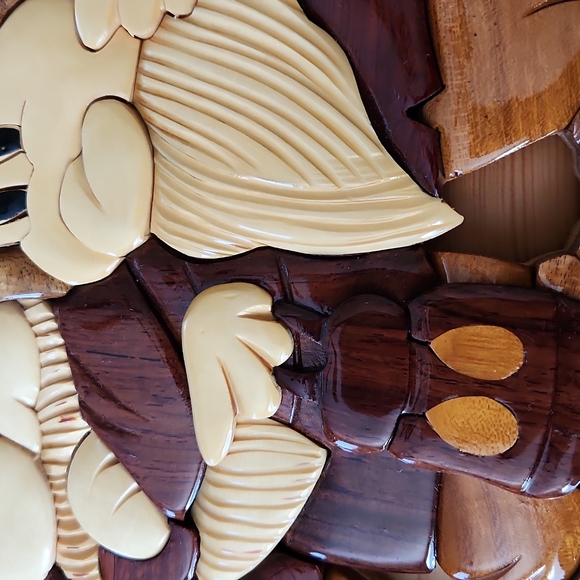 Disney, Large 3D Wall Art, Snow White & 7 Dwarfs, Handcrafted, Multiple Woods. - Picture 3 of 7